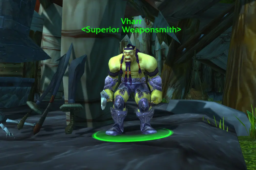 Vharr, Superior Weaponsmith in Stranglethorn Vale (WoW Forever)