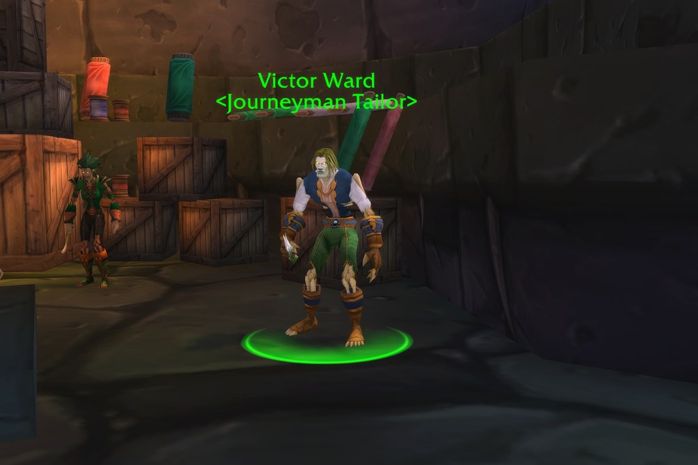 Victor Ward, Journeyman Tailor in Undercity (WoW Forever)
