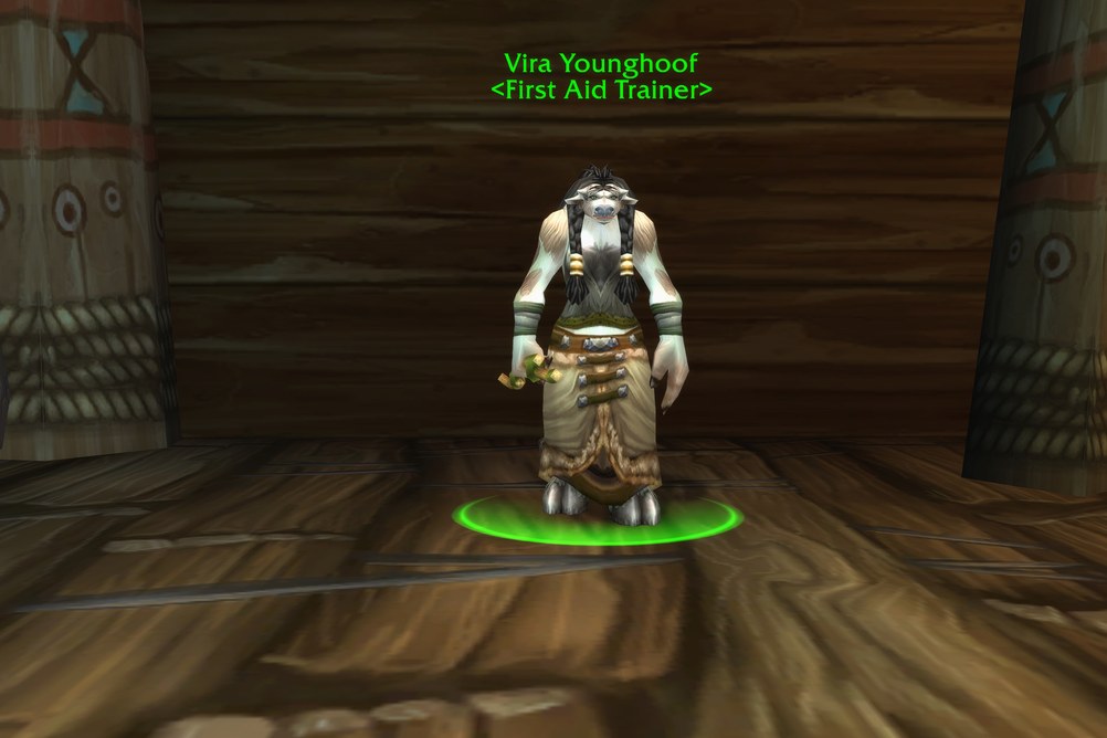 Vira Younghoof, First Aid Trainer in Mulgore (WoW Forever)