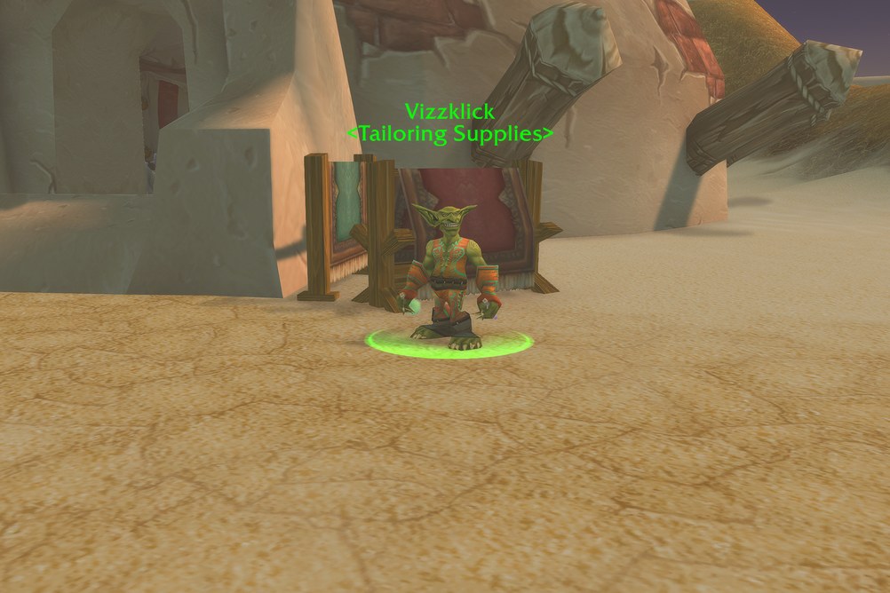 Vizzklick, Tailoring Supplies in Tanaris (WoW Forever)