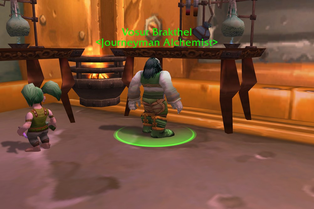 Vosur Brakthel, Journeyman Alchemist in Ironforge (WoW Forever)
