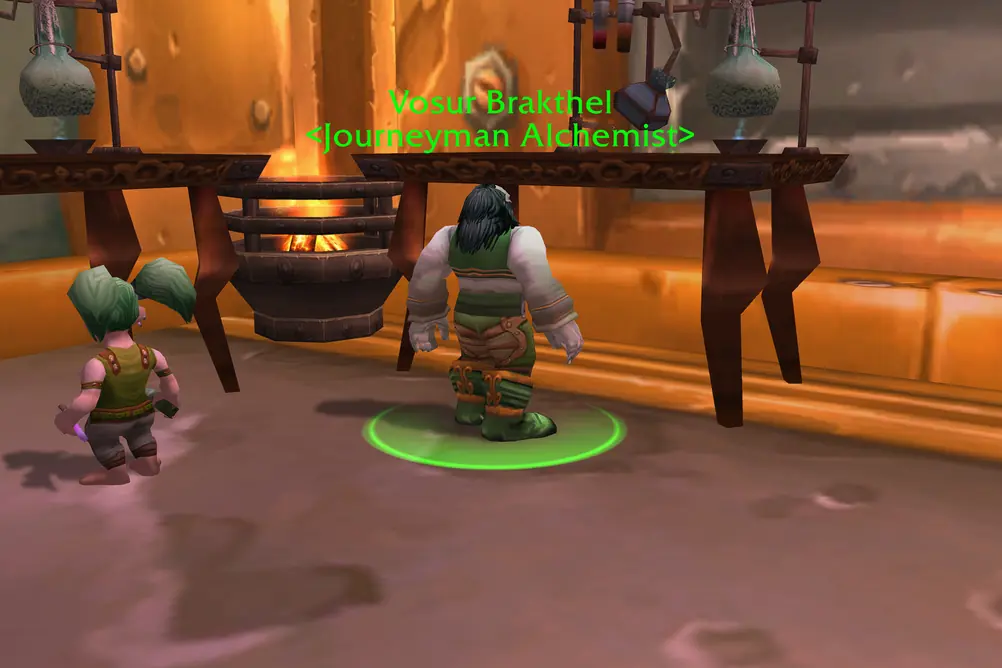 Vosur Brakthel, Journeyman Alchemist in Ironforge (WoW Forever)
