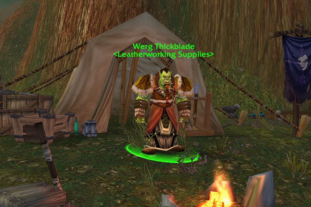 Werg Thickblade, Leatherworking Supplies in Tirisfal Glades (WoW Forever)