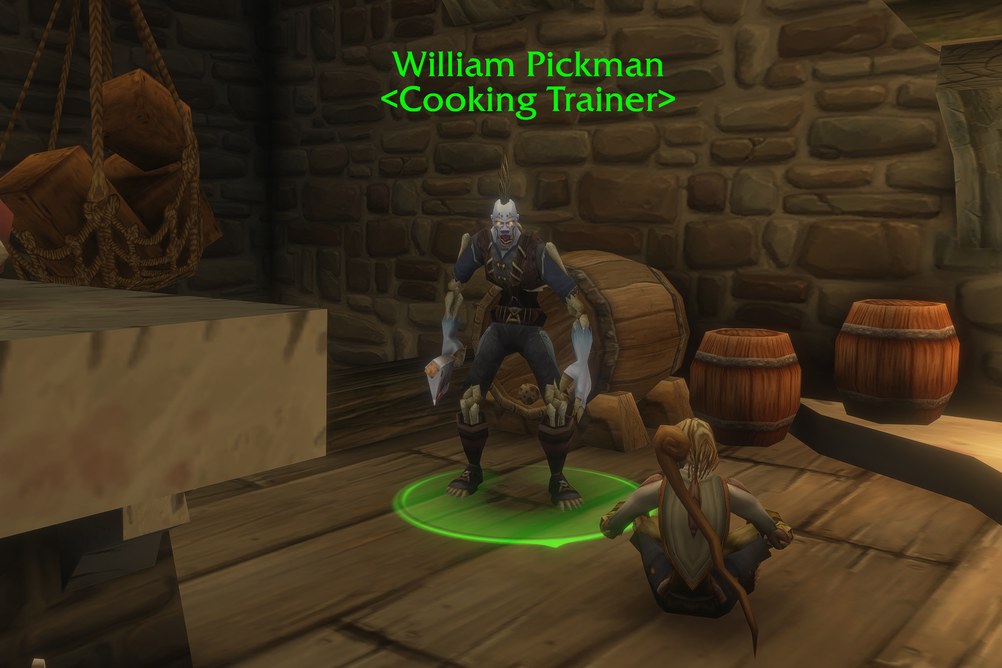 William Pickman, Cooking Trainer in Tirisfal Glades (WoW Forever)