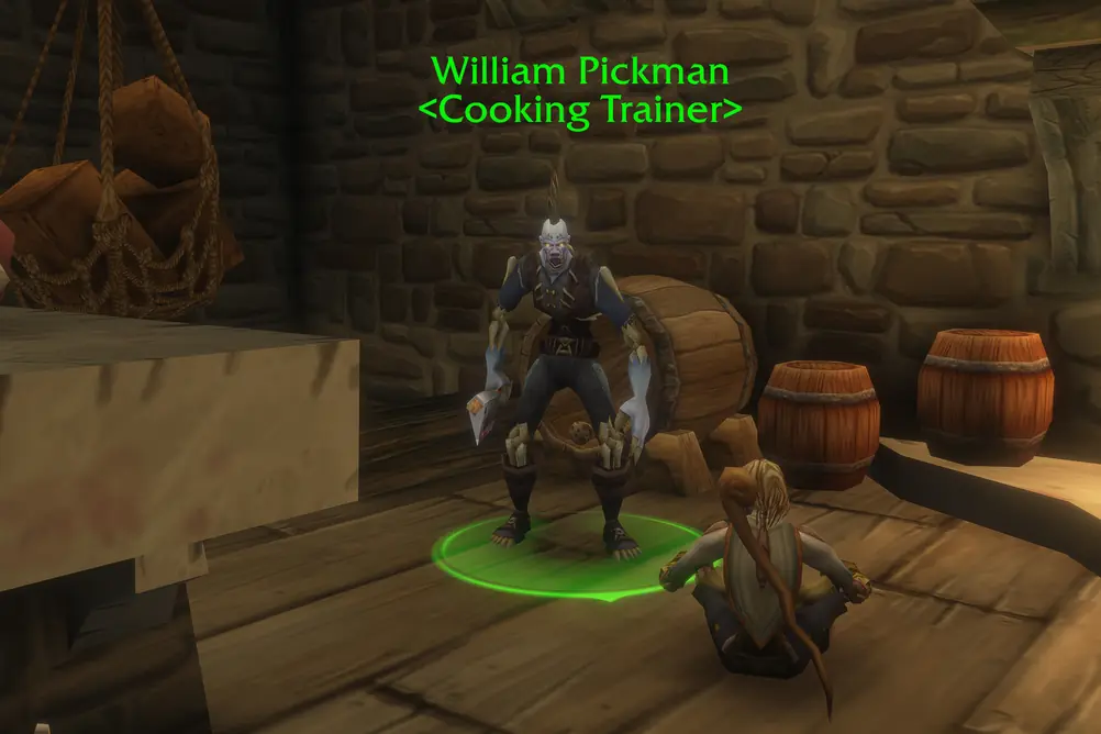 William Pickman, Cooking Trainer in Tirisfal Glades (WoW Forever)