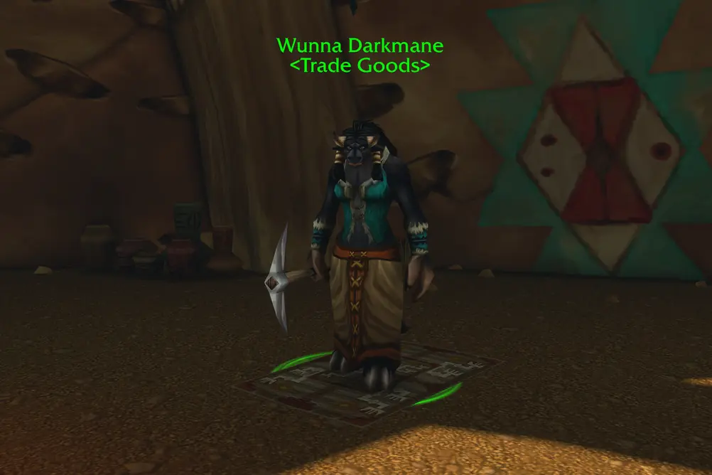 Wunna Darkmane, Trade Goods in Mulgore (WoW Forever)