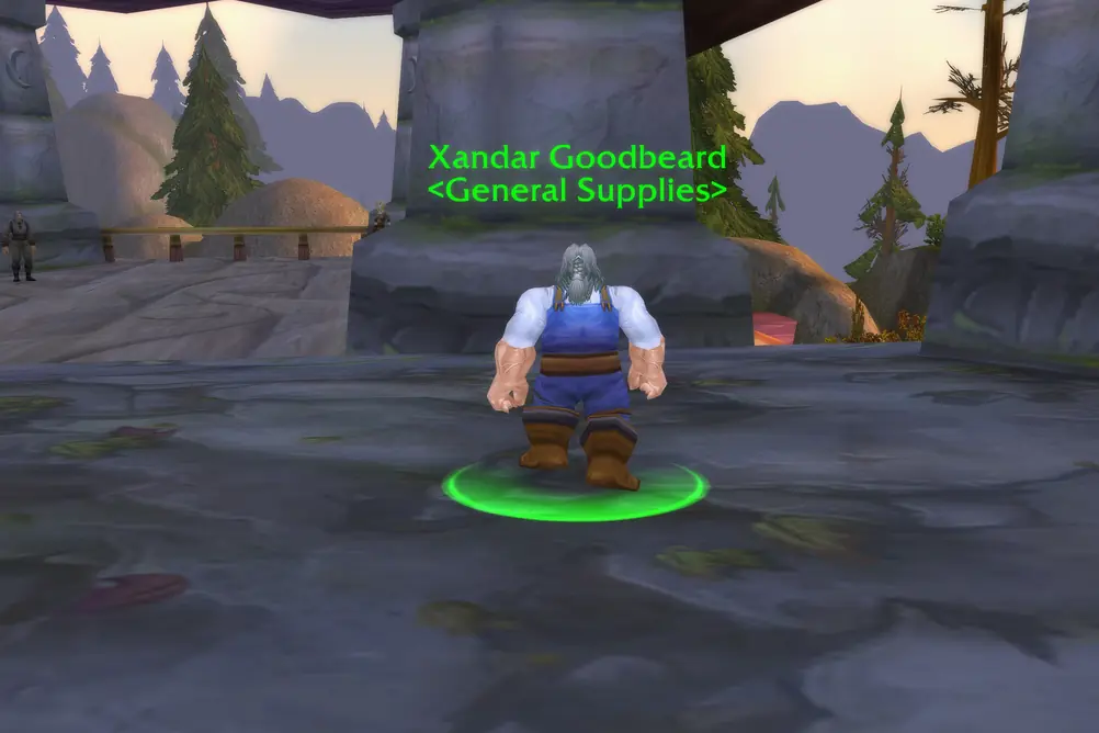 Xandar Goodbeard, General Supplies in Loch Modan (WoW Forever)