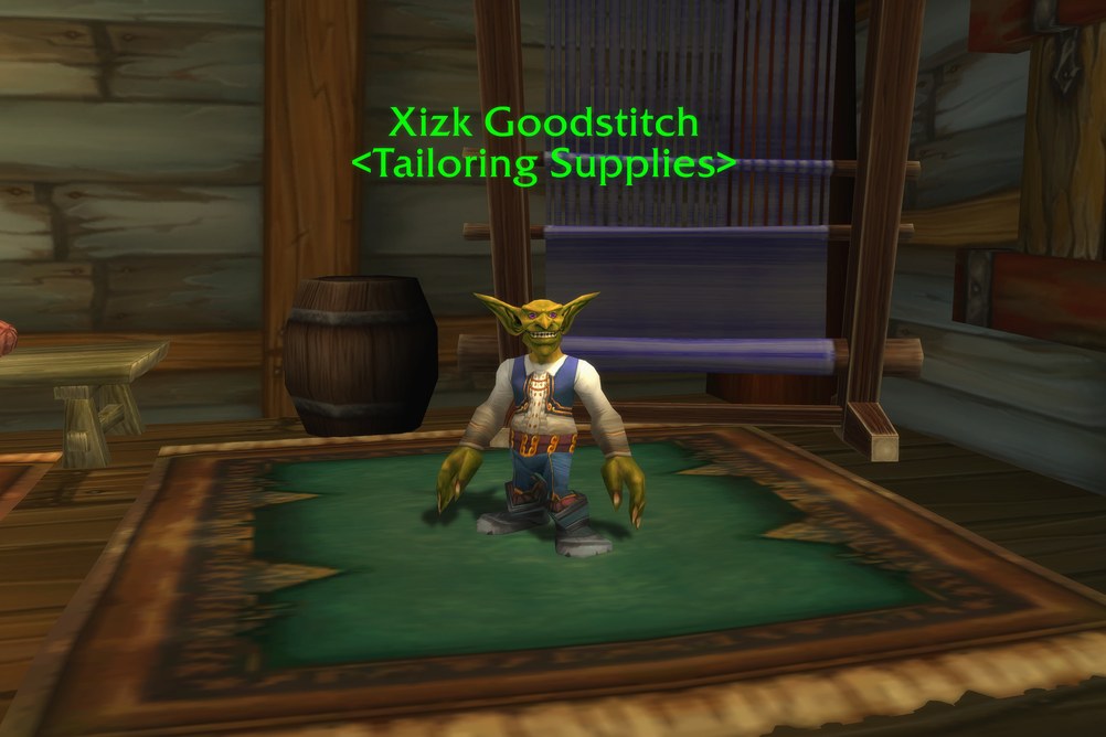 Xizk Goodstitch, Tailoring Supplies in Stranglethorn Vale (WoW Forever)