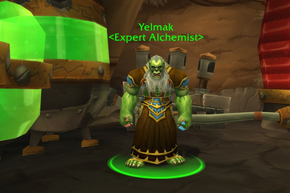 Yelmak, Expert Alchemist in Orgrimmar (WoW Forever)