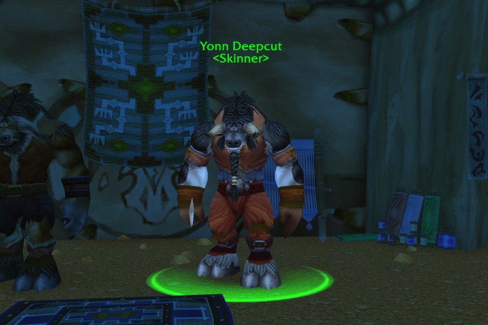 Yonn Deepcut, Skinner in Mulgore (WoW Forever)