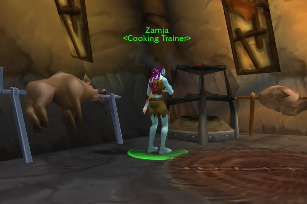 Zamja, Cooking Trainer in Orgrimmar (WoW Forever)