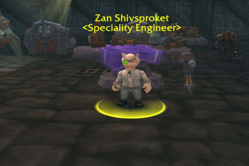 Zan Shivsproket, Speciality Engineer in Alterac Mountains (WoW Forever)