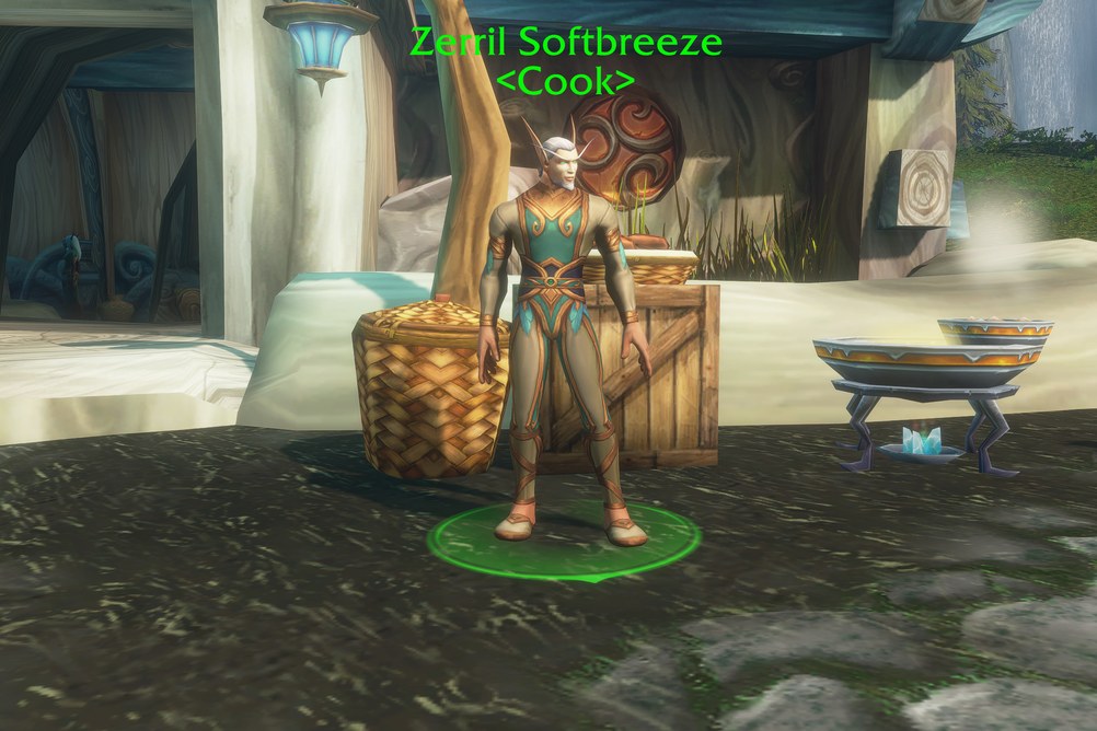 Zerril Softbreeze, Cook in Zephras Isle (WoW Forever)