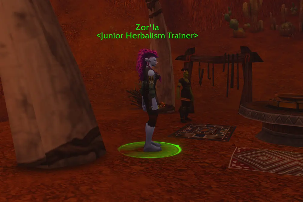 Zor'la, Junior Herbalism Trainer in Durotar (WoW Forever)